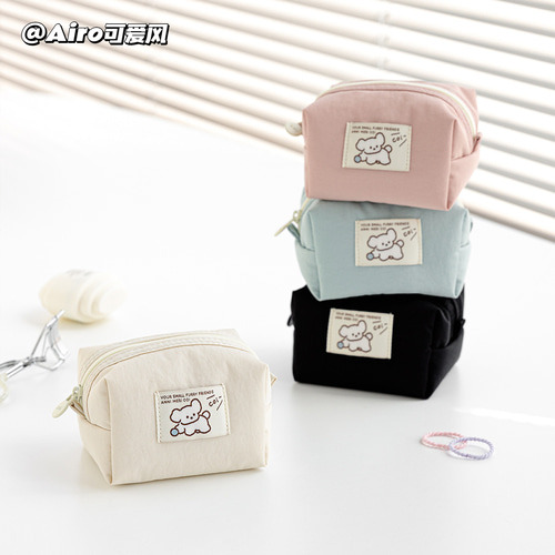 正品韩国小清新防水方形化妆包