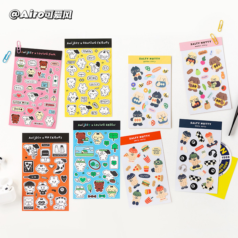 Romane可移除防水贴纸卡通贴画