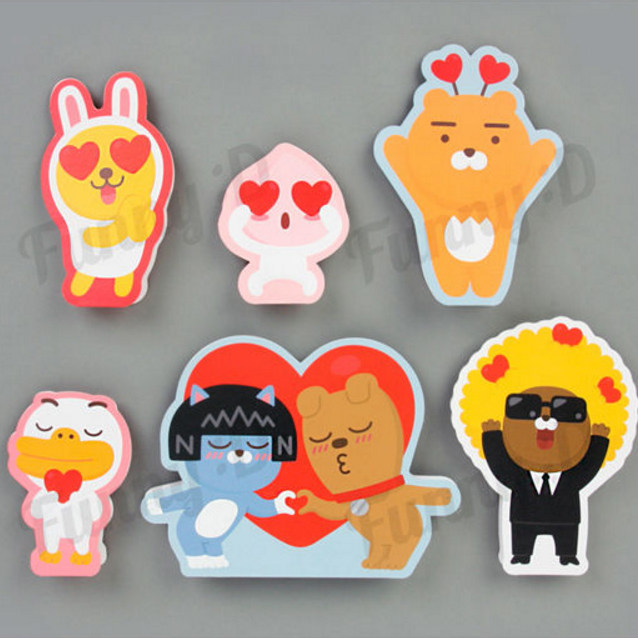 韩国funnyd可爱卡通可站立迷你小贺卡爱情祝福卡片无主题万用贺卡