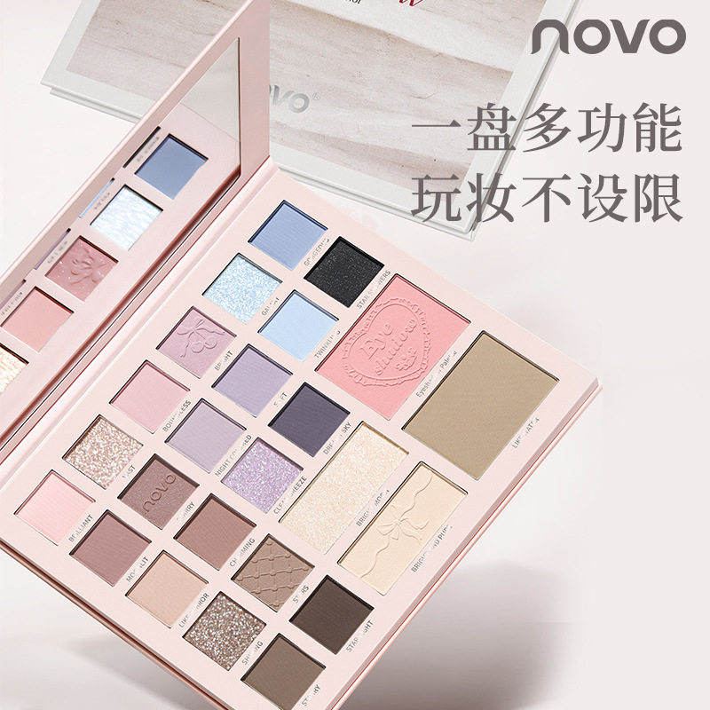NOVO云纱梦境24色眼影修容高光