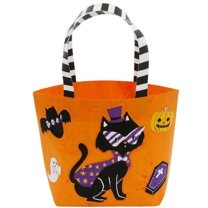 万圣节购物袋包装纸袋3d立体纸模型DIY手工制作儿童益智折纸玩具