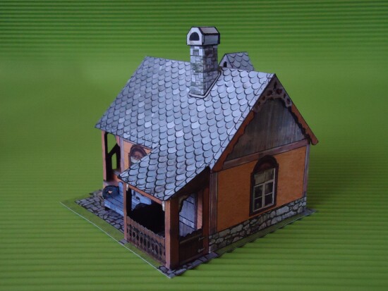 房屋小房子小别墅建筑立体3d纸模型diy手工制作儿童益智折纸玩具