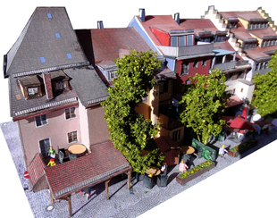 居民楼住宅楼楼房建筑3d立体纸模型DIY手工制作儿童益智折纸玩具