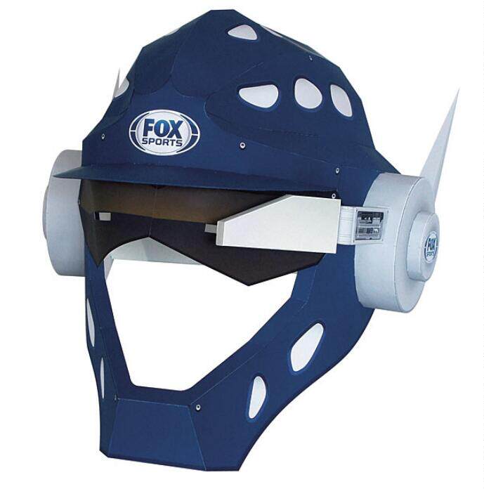 机器机甲头盔头饰面具立体纸模型