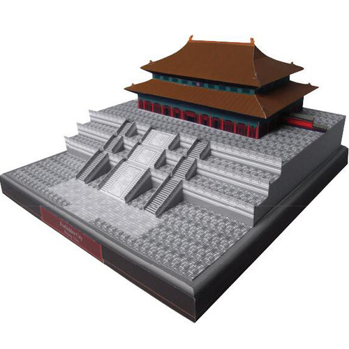 中国北京故宫天安门3d立体纸模型DIY手工制作儿童折纸益智玩具 - 封面