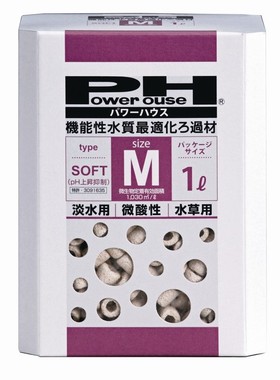 日本PowerHouse标准版进口PH微弱酸滤材盒装鱼缸水族淡水培菌硝化