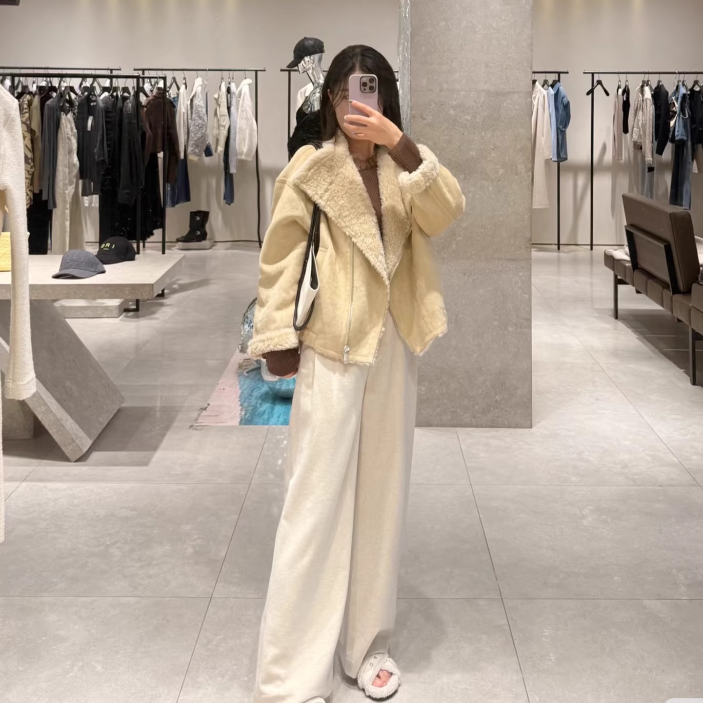 加绒仿麂皮绒环保外套