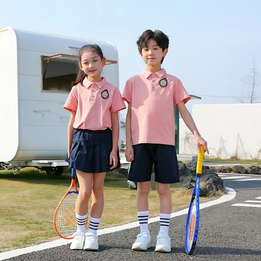 小学生校服夏装运动服班服幼儿园园服夏季运动套装短袖儿童表演服 童装/婴儿装/亲子装 校服/园服 原图主图