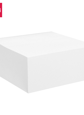 得力21514记事贴9cm*9cm白色便利贴400页便签空白可撕便条纸留言