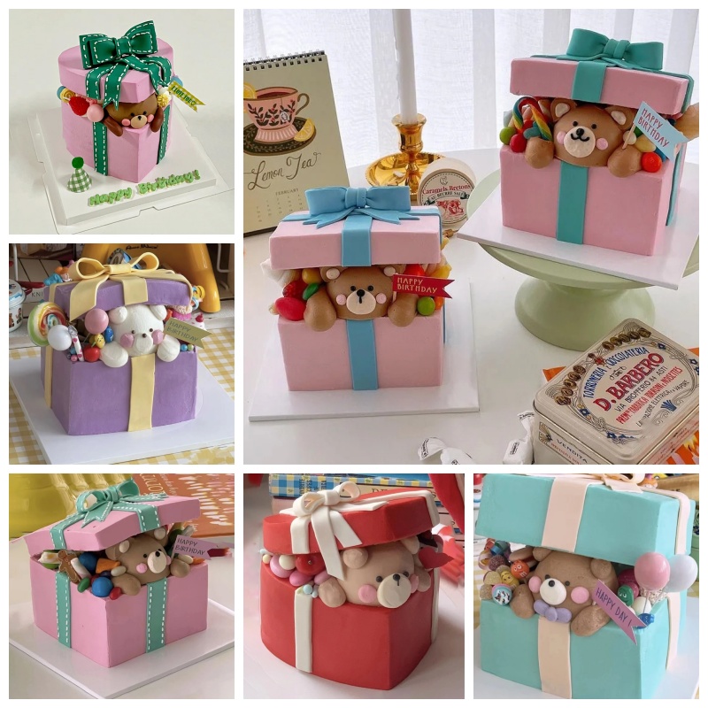 仿真蛋糕模型礼物盒橱窗道具