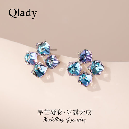 【新品】星芒渐变耳钉耳饰女银针独特漂亮耳环2026新款爆款高级感