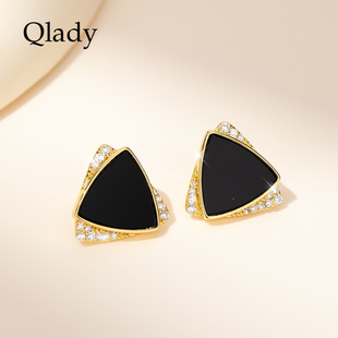 独特耳环银耳钉女纯银2025新款 轻奢高级感秋冬巨好看几何耳饰 爆款