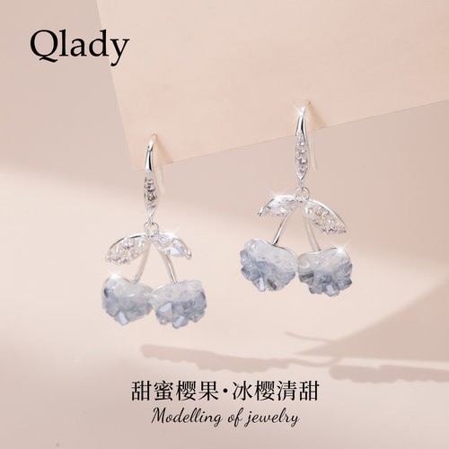 甜美樱桃耳饰耳钉女耳钩