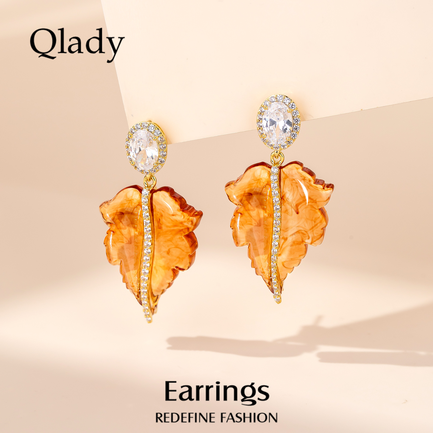 【新品】枫叶耳钉金色耳饰女巨好看耳环2025新款爆款高级感耳坠