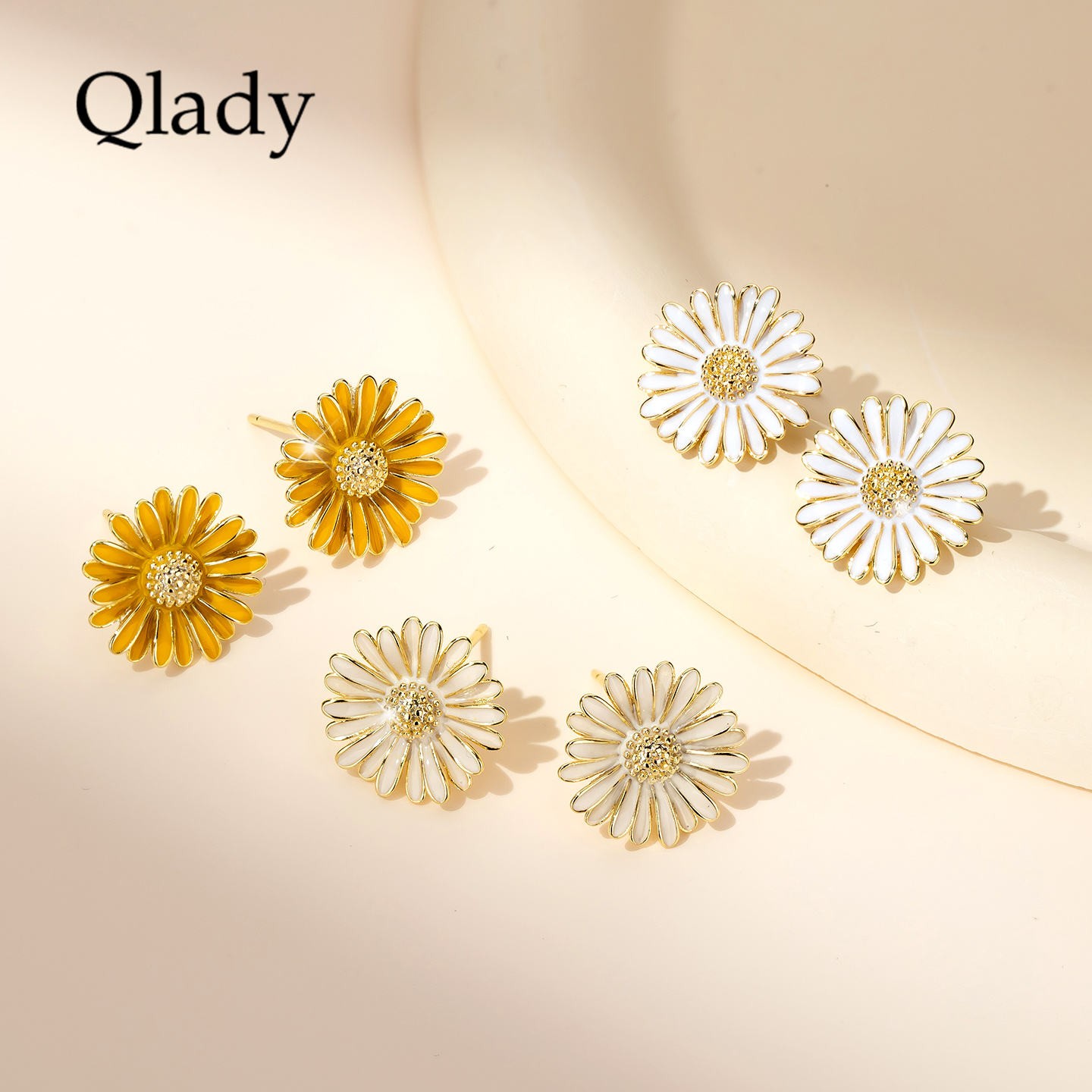 高级感轻奢风花朵纯银耳环