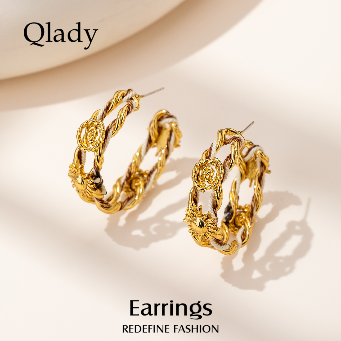 【新品】太阳花金色耳饰耳钉女耳环2025新款爆款高级感耳圈耳坠