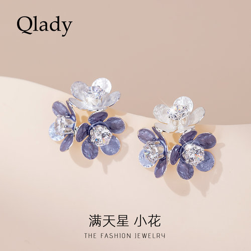 花朵耳饰女巨好看独特漂亮耳环