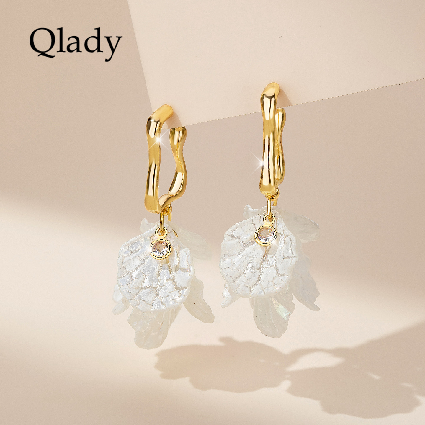 独特漂亮度假风耳坠耳圈