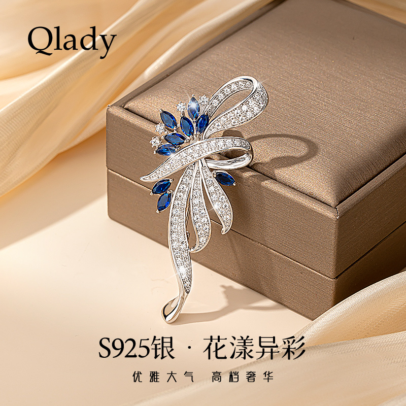 纯银胸针女款西装毛衣配饰送礼