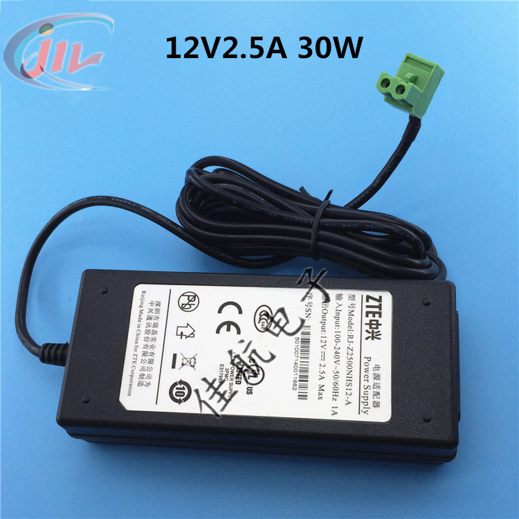 12V2.5A电源适配器2A稳压美规3.81mm-2p端子母头RJ-Z2500NHS12-A