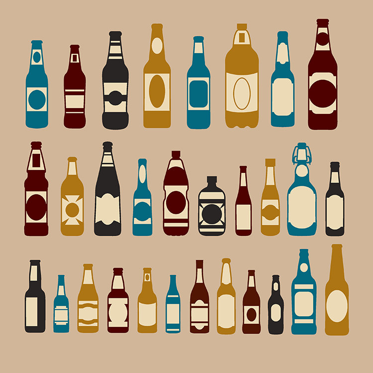 30款复古玻璃瓶 多款卡通汽水瓶啤酒瓶 ai格式矢量设计素材