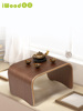 Wood Head balcony Windows tea table Northern Europe style Removable notebook computer Bedside table