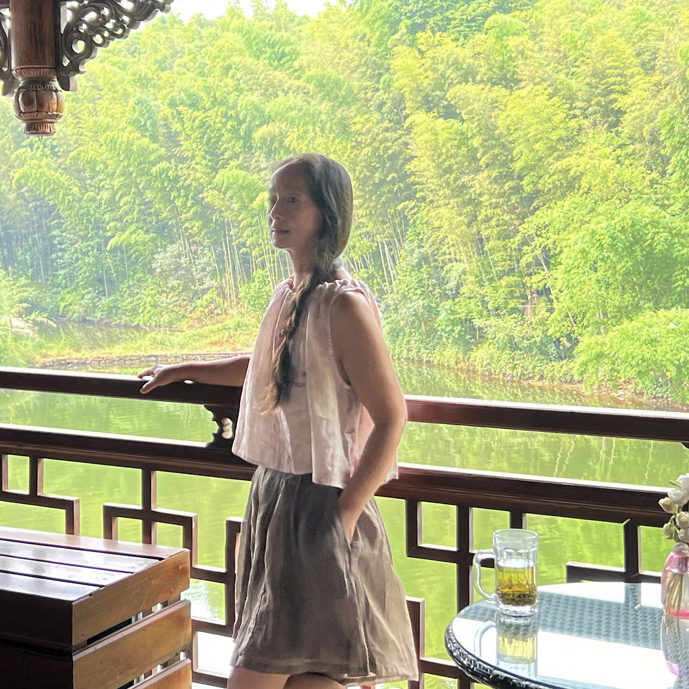 【风喃耳语】精细纯苎麻裙裤 双层清凉宽松短裤 文艺休闲百搭裤