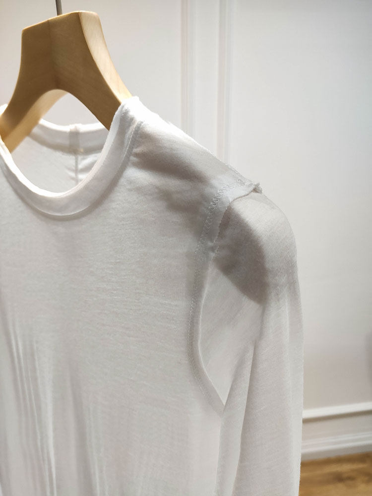 欧美style~薄,透!稀有美国jin口比马棉毛边长袖t恤