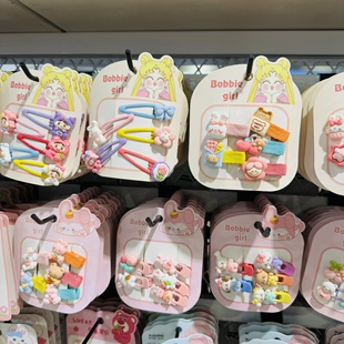 3版15个宝宝可爱发夹儿童碎发发卡小女孩bb女童侧边不伤刘海头饰