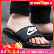 Giày nam Nike mùa hè mới BENASSI Quan Zhilong dép thể thao từ pad giày bãi biển 343880-090 - Dép thể thao