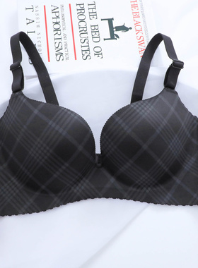 一片式100CD大胸显小内衣女薄款缩胸运动聚拢无痕胖mm大码文胸罩