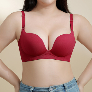 胖MM一片式加大码95C软钢圈隐形内衣薄款外扩无痕粉底液肤文胸罩