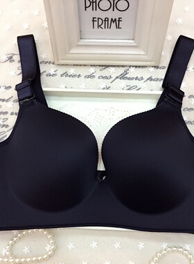无痕加肥加大码胖mm180斤薄款文胸罩无钢圈聚拢75D95E全罩杯内衣