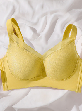 大码95C内衣女薄大胸显小胸收副乳调整型胖MM全罩杯缩胸4扣文胸罩