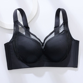 全罩杯无磁胖MM大码 聚拢95F收副乳防下垂大胸显小无痕女士文胸罩