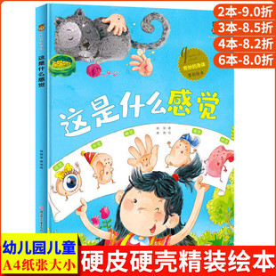 这是什么感觉 奇妙的身体精装硬壳绘本 身体的秘密儿童绘本幼儿园专用 我的身体关于身体的绘本认识身体 硬皮大班阅读的3到6岁中班