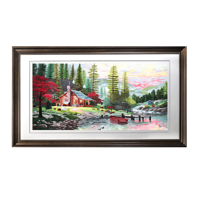 卧室挂画工艺品特色苏绣蜀绣湘绣