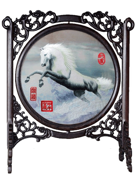 客厅书房装饰摆件苏绣蜀绣湘绣
