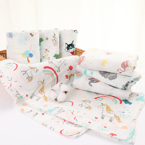 2层全棉初生襁褓儿童浴巾