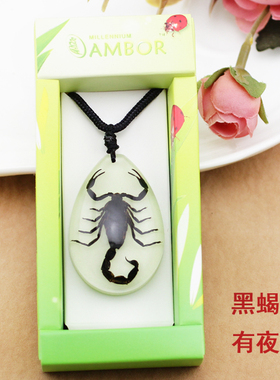 树脂昆虫男女创意项链个性礼品