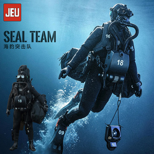JEU【预售】MINITIMES M055 1/6 海上特战海豹六队 蛙人可动兵人