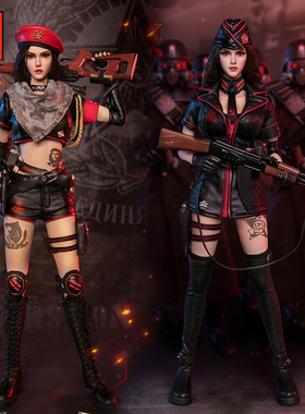 JEU【特价】Flagset1/6女兵人红色预警苏联狙击手小队 73048贝拉