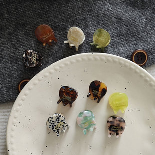 2025新款小号迷你刘海夹抓夹 醋酸ins基础款刘海夹顶夹发夹鲨鱼夹