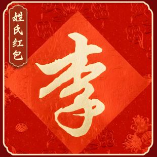 李姓氏红包袋繁体字个性创意定制结婚乔迁节日通用长款短款利是封