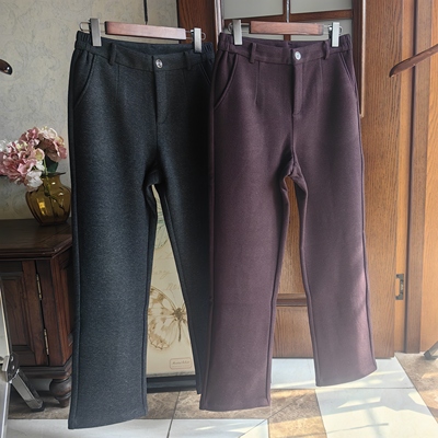 加厚蚕丝拉绒长裤女士加厚保暖2541D