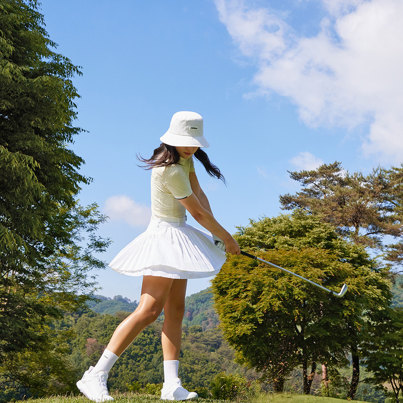Titleist韩国正品代购女士高尔夫球服2026新款提花短袖POLO马球衫
