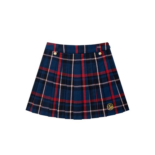 韩国代购UTAA高尔夫球服25女士秋冬运动休闲时尚格子配色百褶短裙