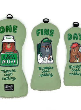 BunkerShop韩国正品代购高尔夫NMC熊一号木球道木铁杆杆头保护套