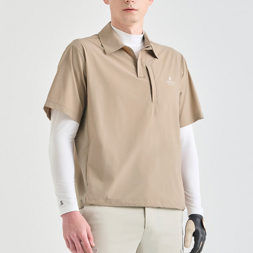 LANVINBLANC韩国正品代购男士高尔夫球服26新款半袖上衣POLO衫