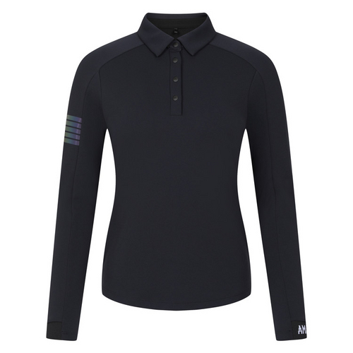 韩国代购AMAZINGCRE高尔夫球服25女士秋冬弹力柔软翻领Polo衫T恤